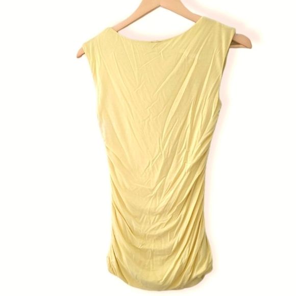 🌹 2/$15 Maurices Ruched Pastel Yellow Blouse Slee - Picture 2 of 13